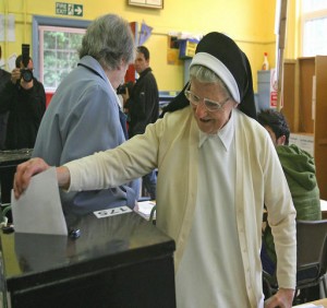 Nun Helping