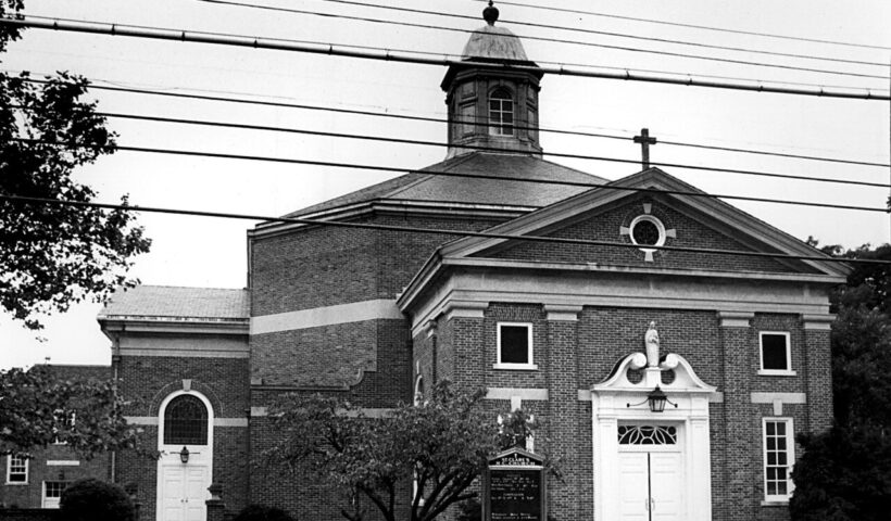 This 1987 file photo shows the front of St. Clare's R.C. Church in Great Kills. (Staten Island Advance)