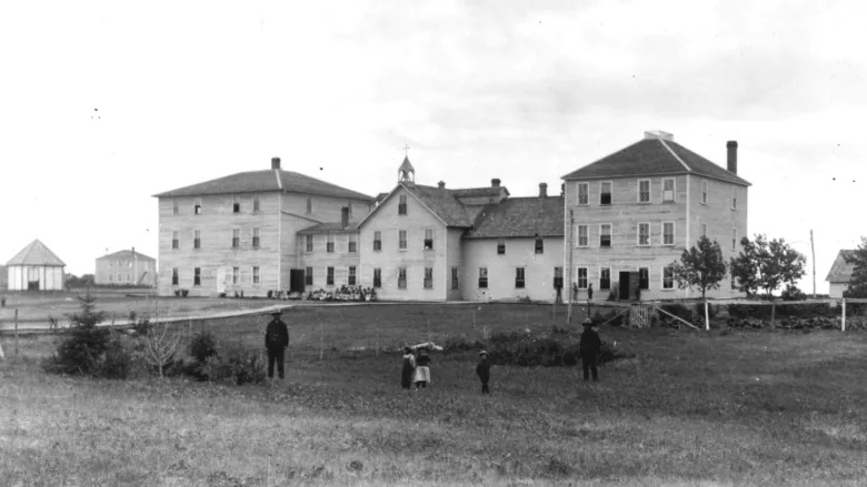 The Thunderchild Residential School operated from 1901 to 1948 near Delmas, Sask. (Provincial Archives of Saskatchewan)