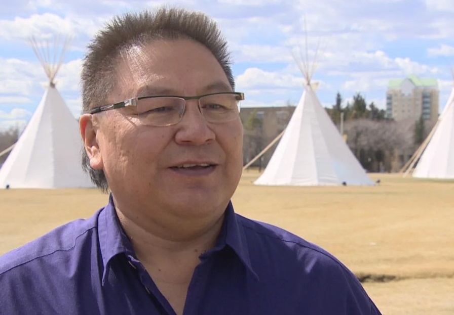 First Nations leaders such as Chief Michael Starr of Star Blanket Cree Nation say helping residential school survivors needs to be the Catholic church's top priority. (CBC / Tyler Pidlubny )