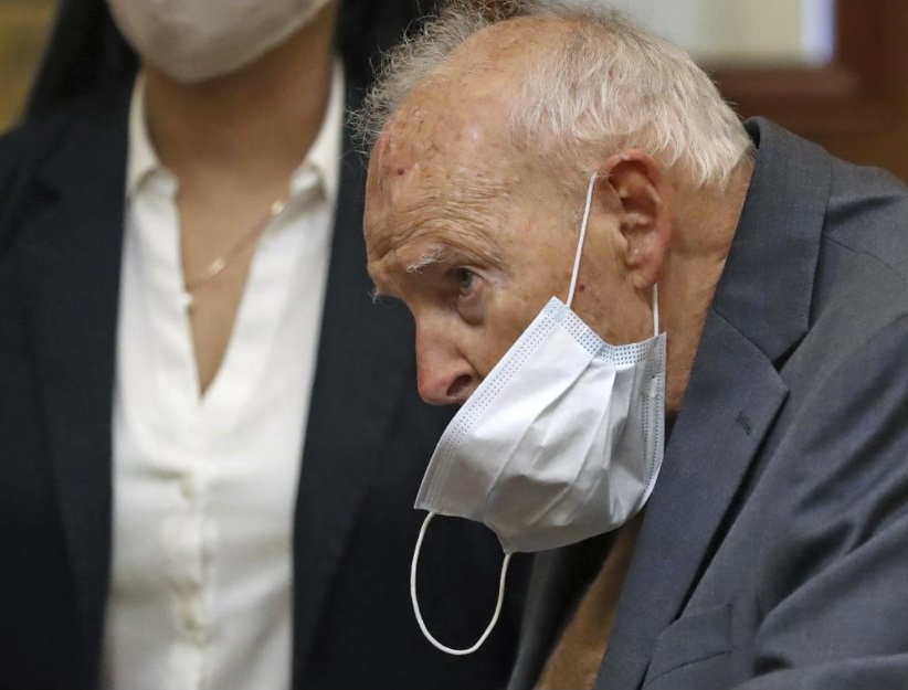 Former Roman Catholic Cardinal Theodore McCarrick appears for a arraignment at Dedham District Court on Friday, Sept. 3, 2021 in Dedham, Mass. McCarrick has pleaded not guilty to sexually assaulting a 16-year-old boy during a wedding reception in Massachusetts nearly 50 years ago. (David L Ryan / The Boston Globe via AP, Pool)