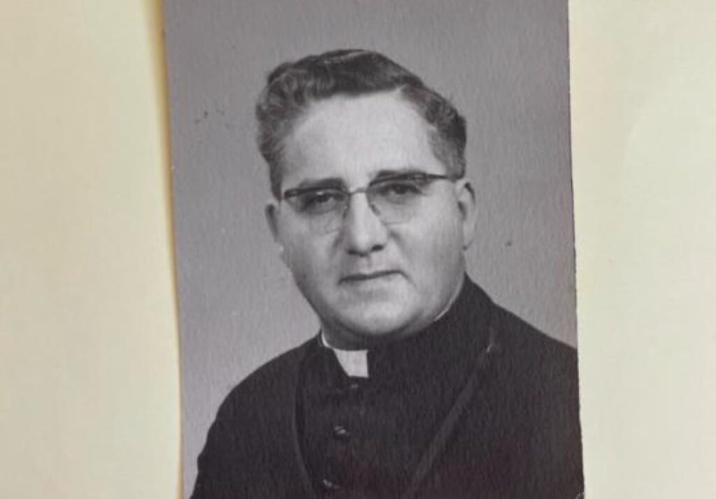 This picture of a young Father Georges Chevrier comes from the archives of the Oblates and was found by the journalists who produced the podcast Stolen. (Submitted by Connie Walker)