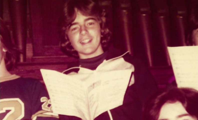 Paul Jan Zdunek, 12, in the men and boys choir of Sacred Heart of Jesus Church around 1979.