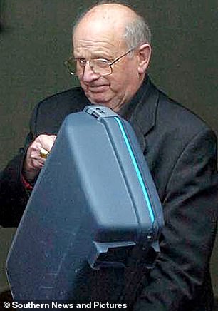 The former Bishop of Galway pictured outside his house in Sussex