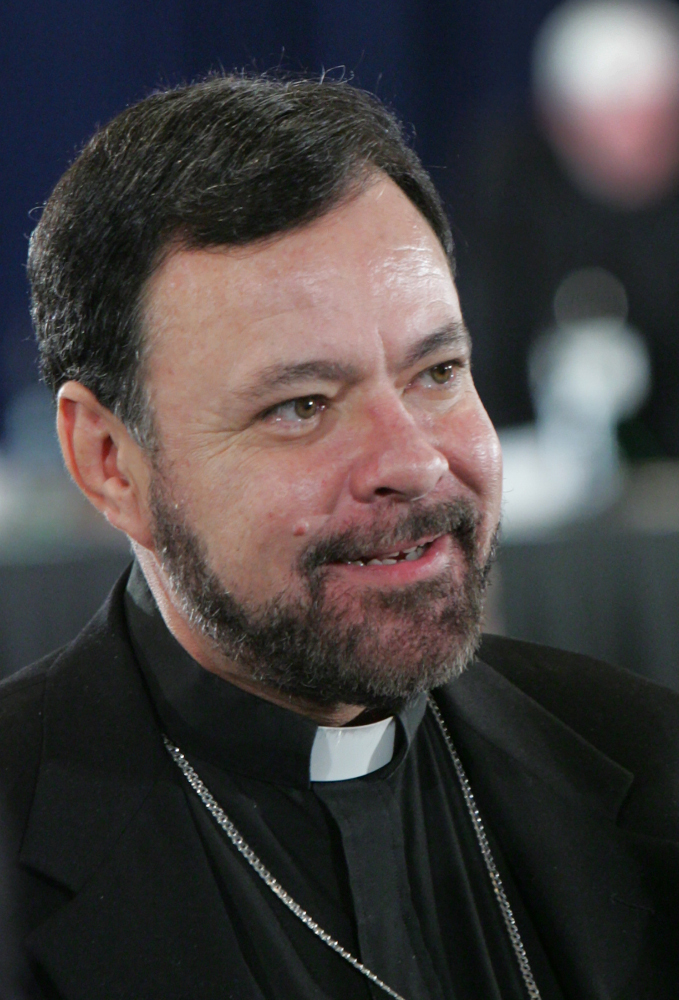 Auxiliary Bishop Alexander Salazar is pictured in a 2004 photo. (CNS/Nancy Wiechec)