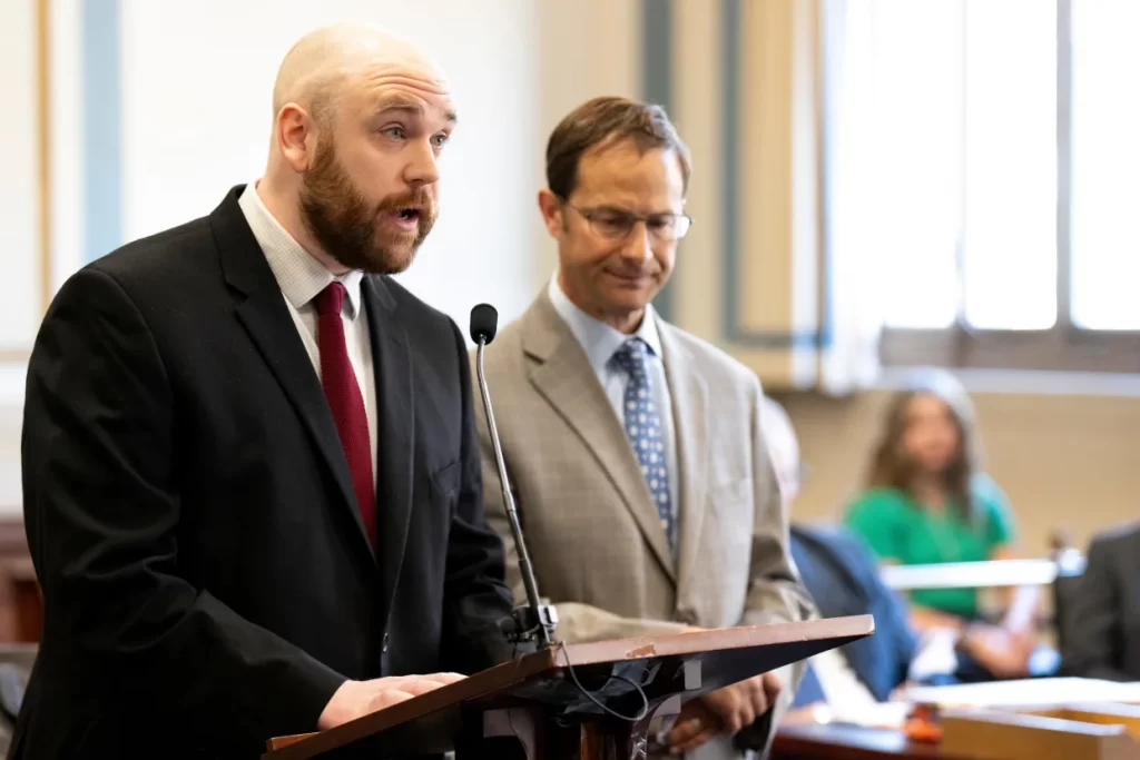 Broderick Witt speaks during his sentencing in Hamilton County Common Pleas Court Thursday.