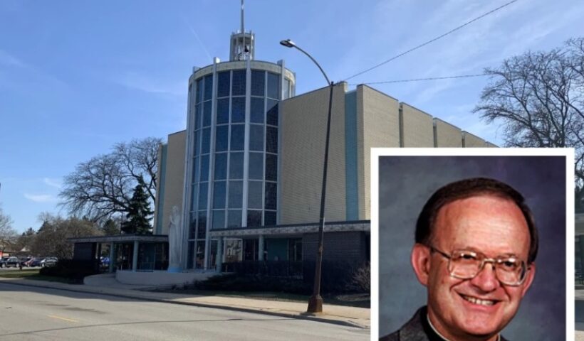 Immaculate Conception Church and the Rev. John Baptist Ormechea (inset), who was assigned there from the late 1970s to the late 1980s. Robert Herguth / Sun-Times, Passionists