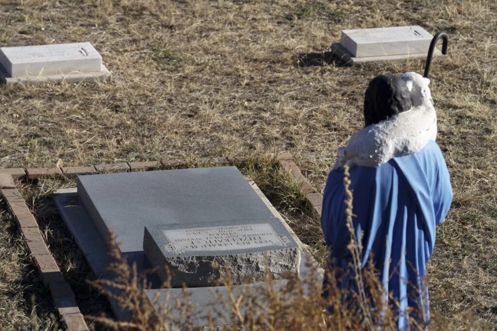 The grave of Father Fitzgerald. Nadav Soroker/Searchlight New Mexico